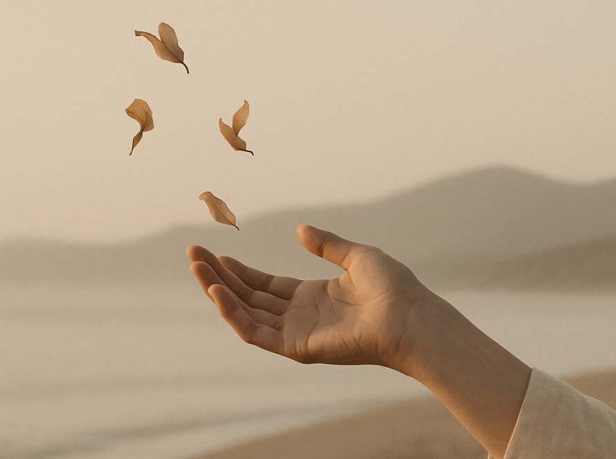 La belleza de soltar